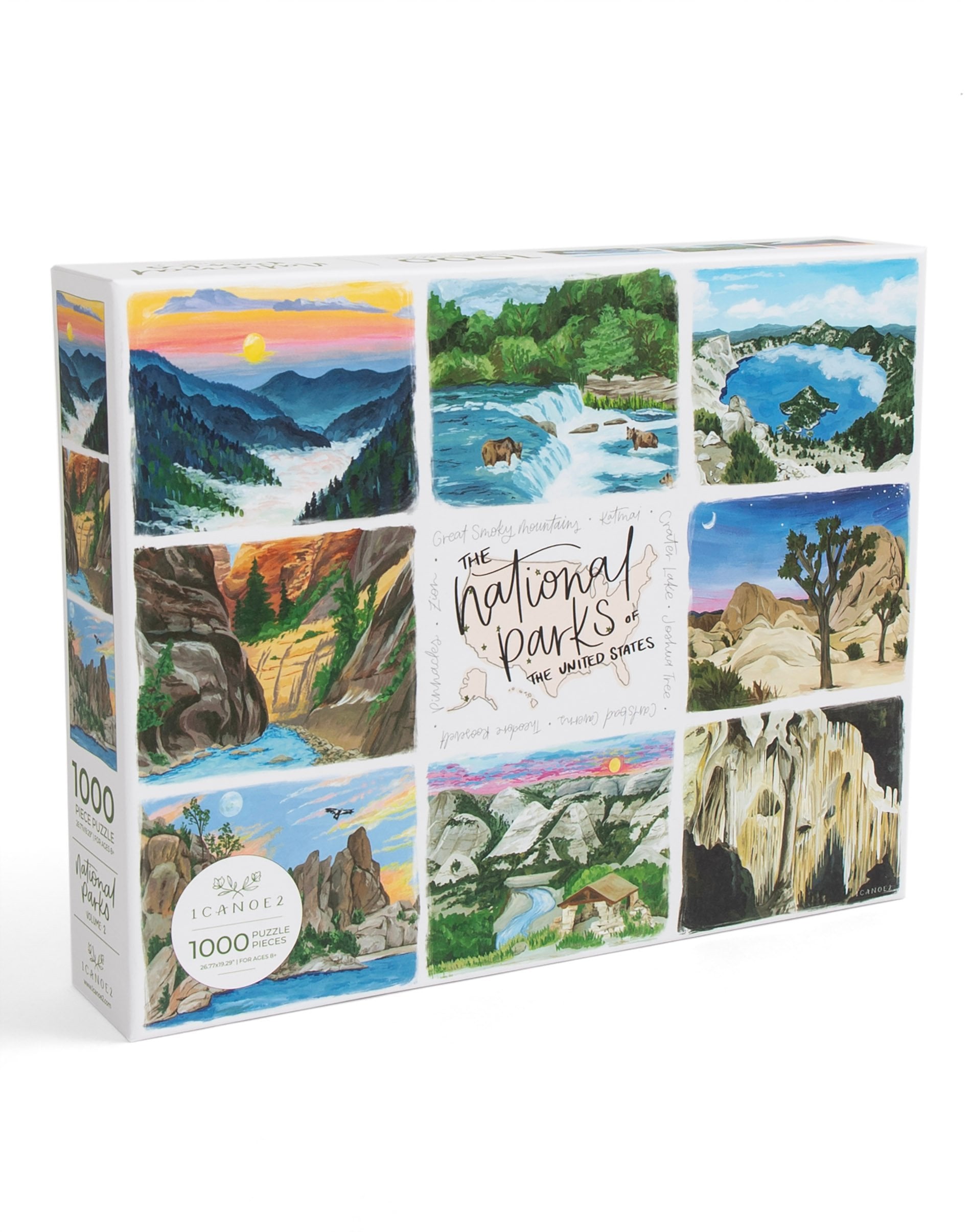 National Parks | Volume 2 - 1,000 Piece Jigsaw Puzzle - 1canoe2