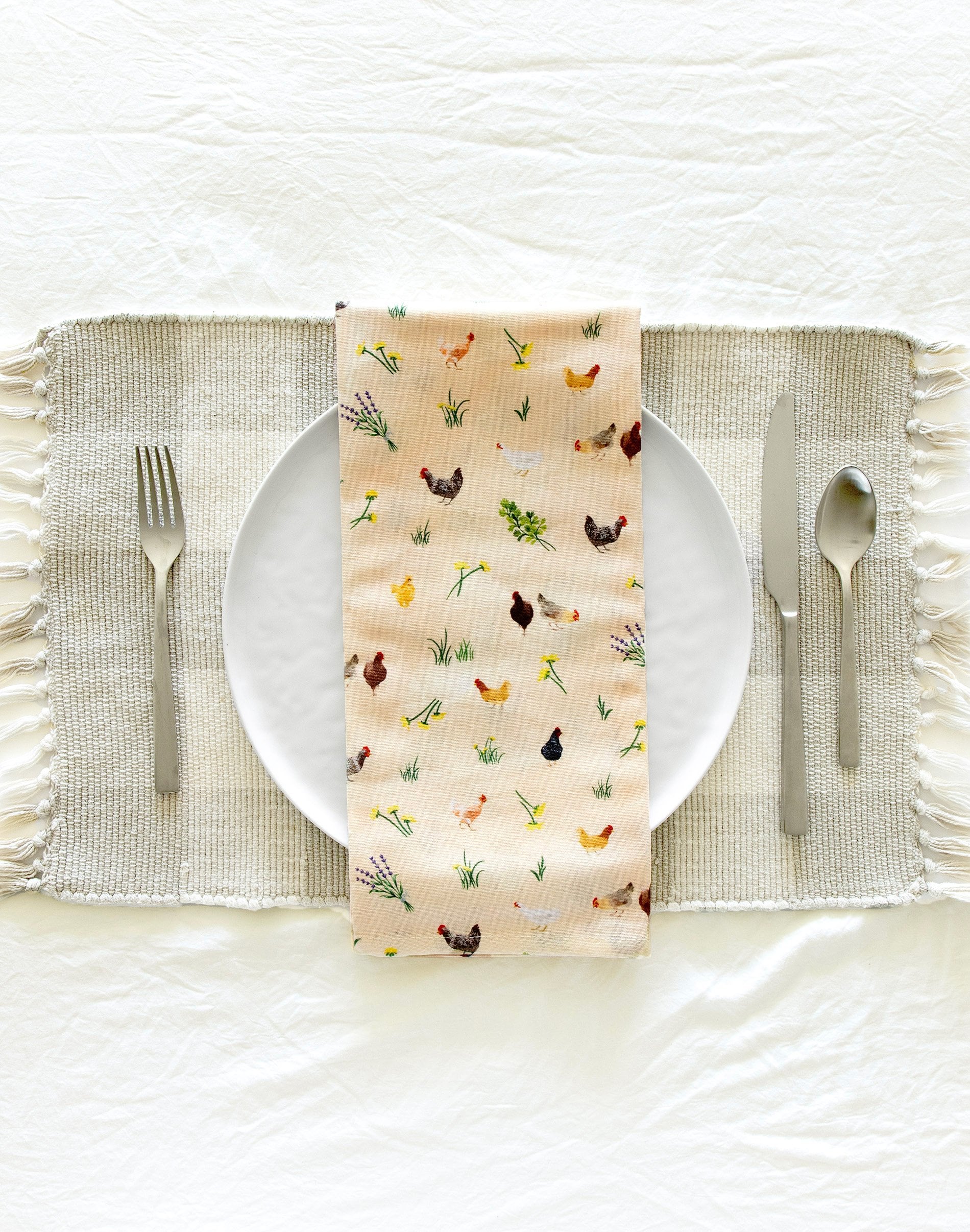1Canoe2 Chicken Meadows Kitchen Towel - Thumbnail 2
