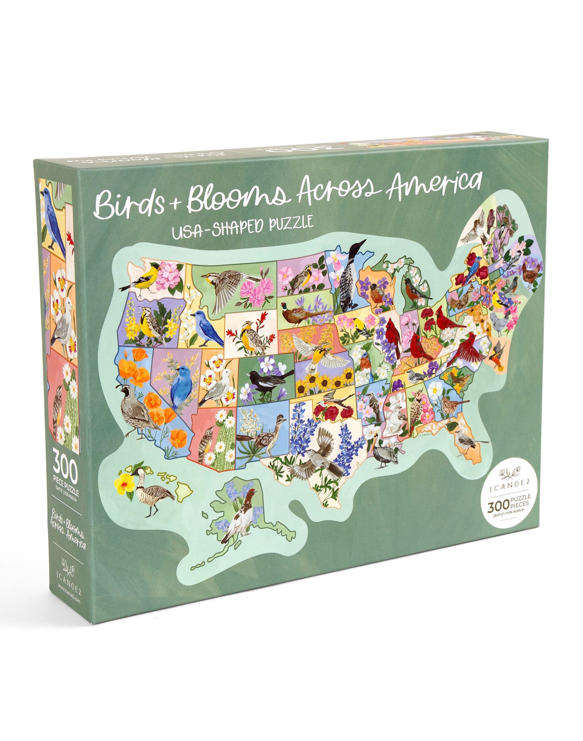 Birds & Blooms Across America - 300 Piece Jigsaw Puzzle