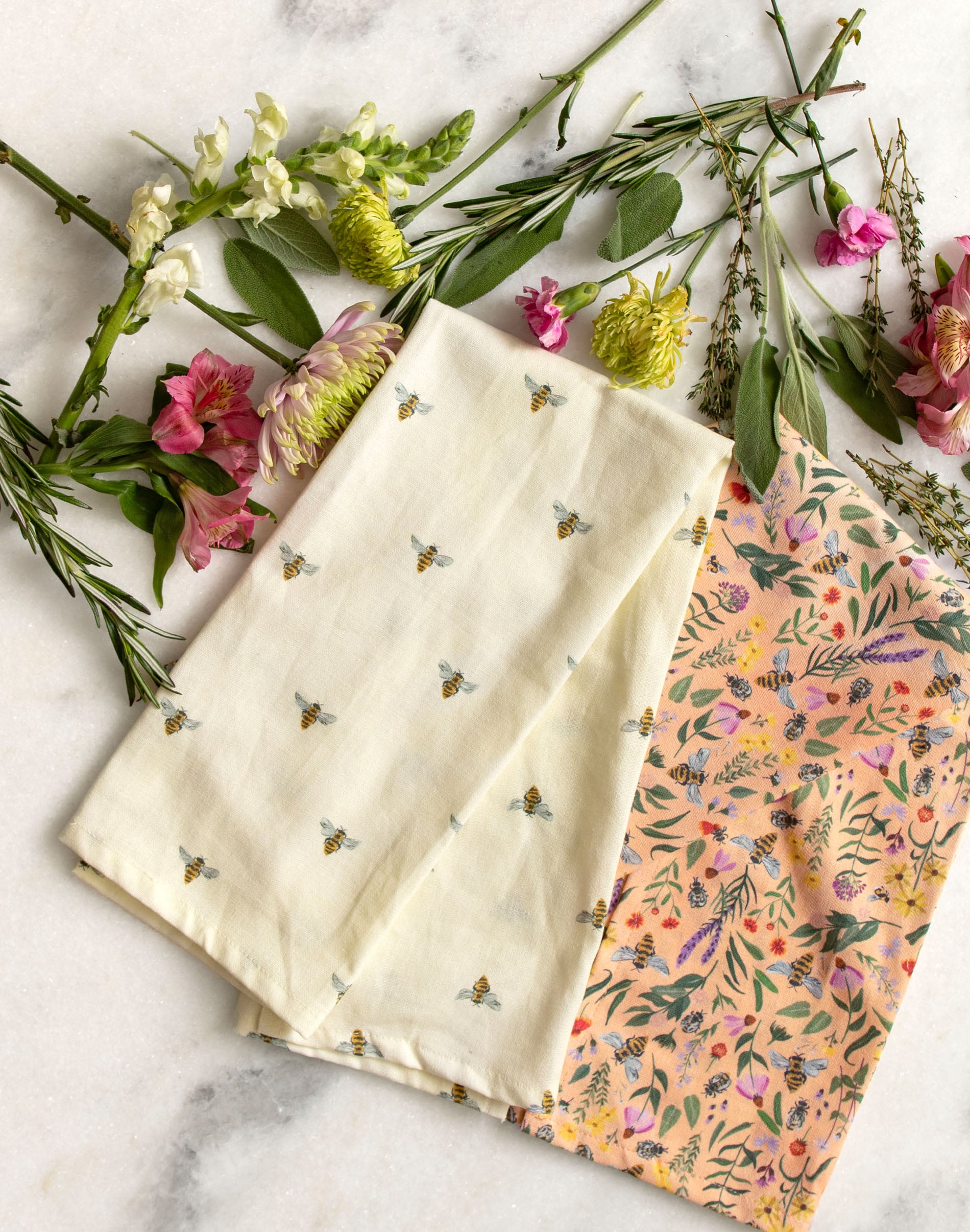 1Canoe2 Honey Bees Kitchen Towel