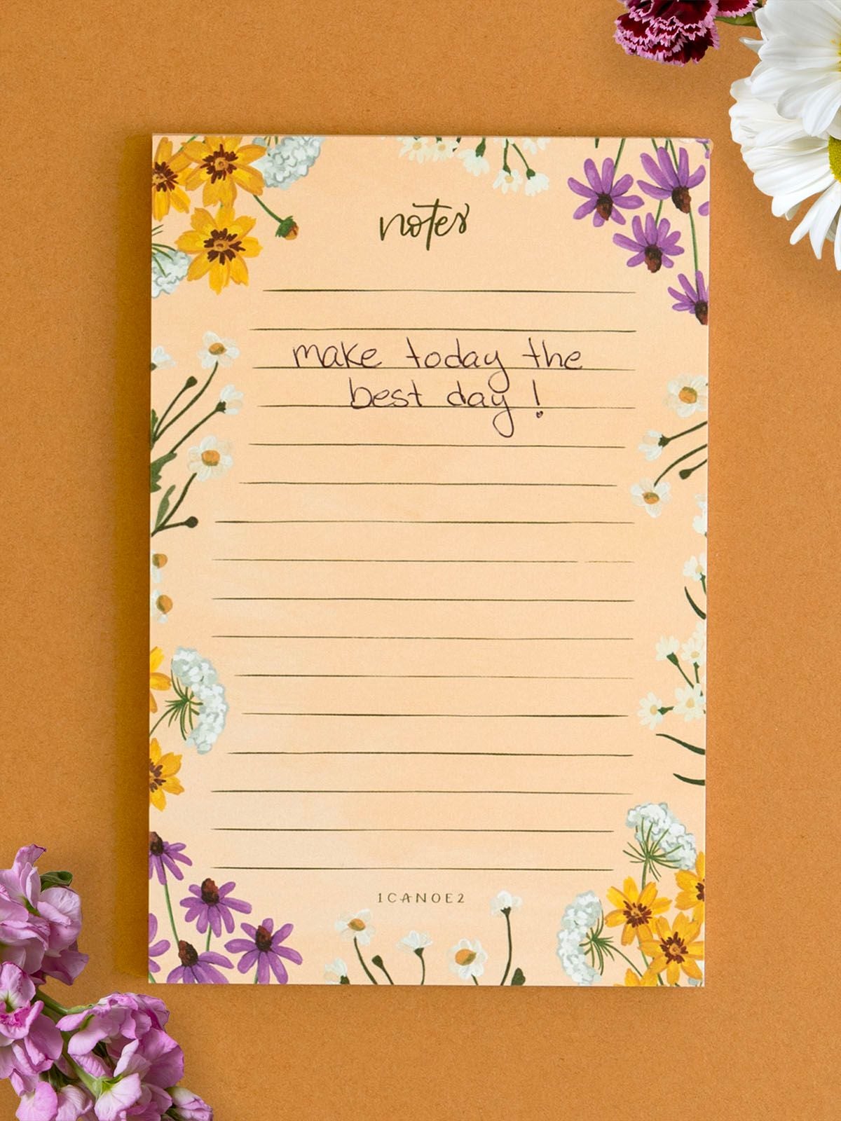 ノート・メモ帳 Erica_juanuary6 Vintage Blooms Floral 4×6 Notepad - 1canoe2