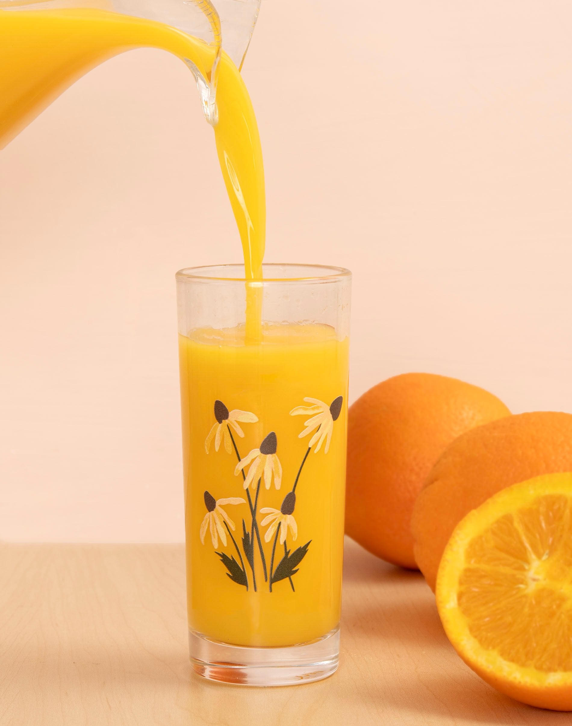1Canoe2 Black Eyed Susans Juice Glass - Thumbnail 2