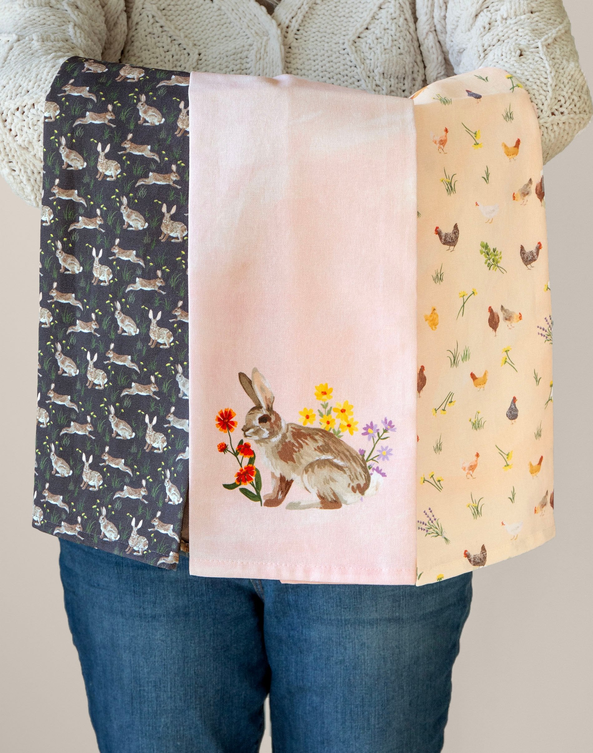 1Canoe2 Chicken Meadows Kitchen Towel - Thumbnail 5