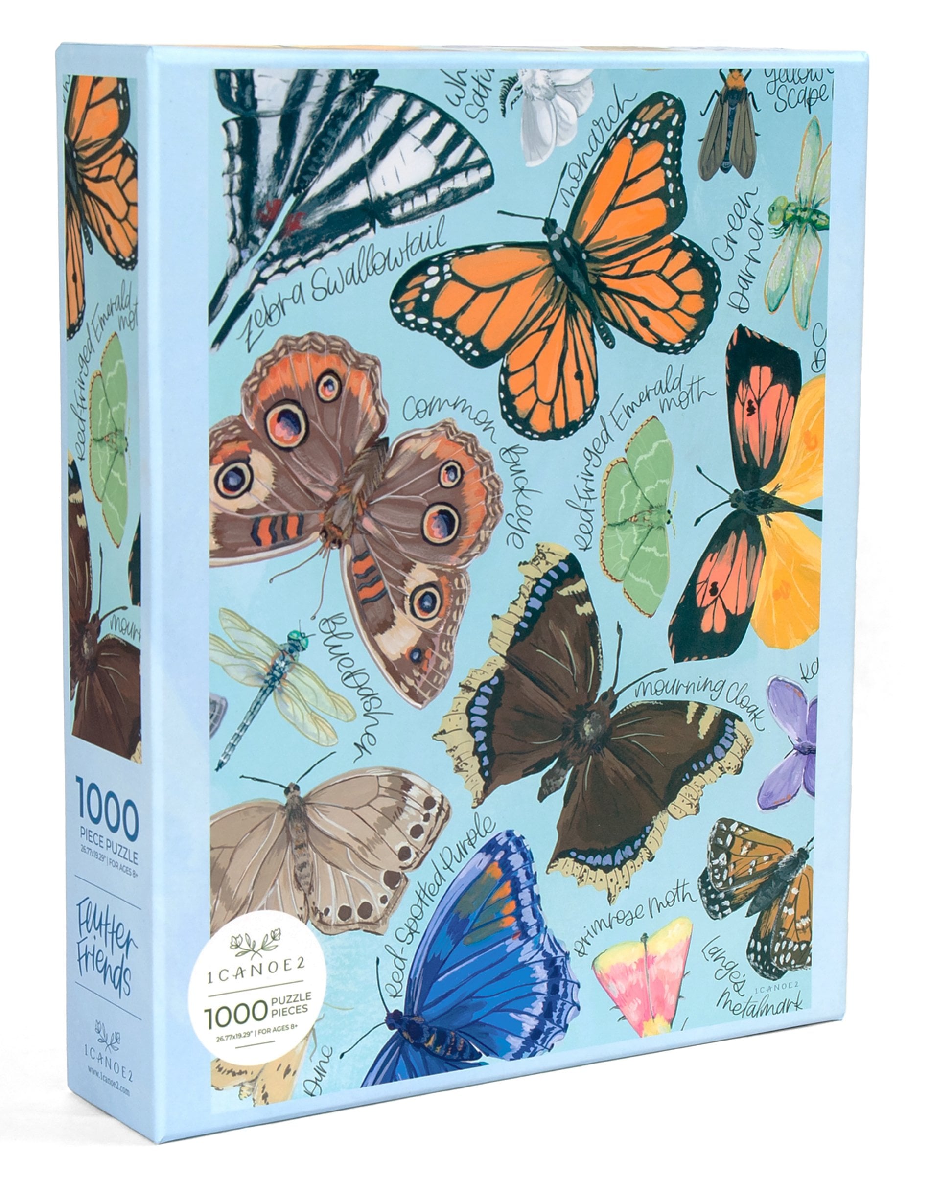 Flutter Friends - 1,000 Piece Jigsaw Puzzle - 1canoe2