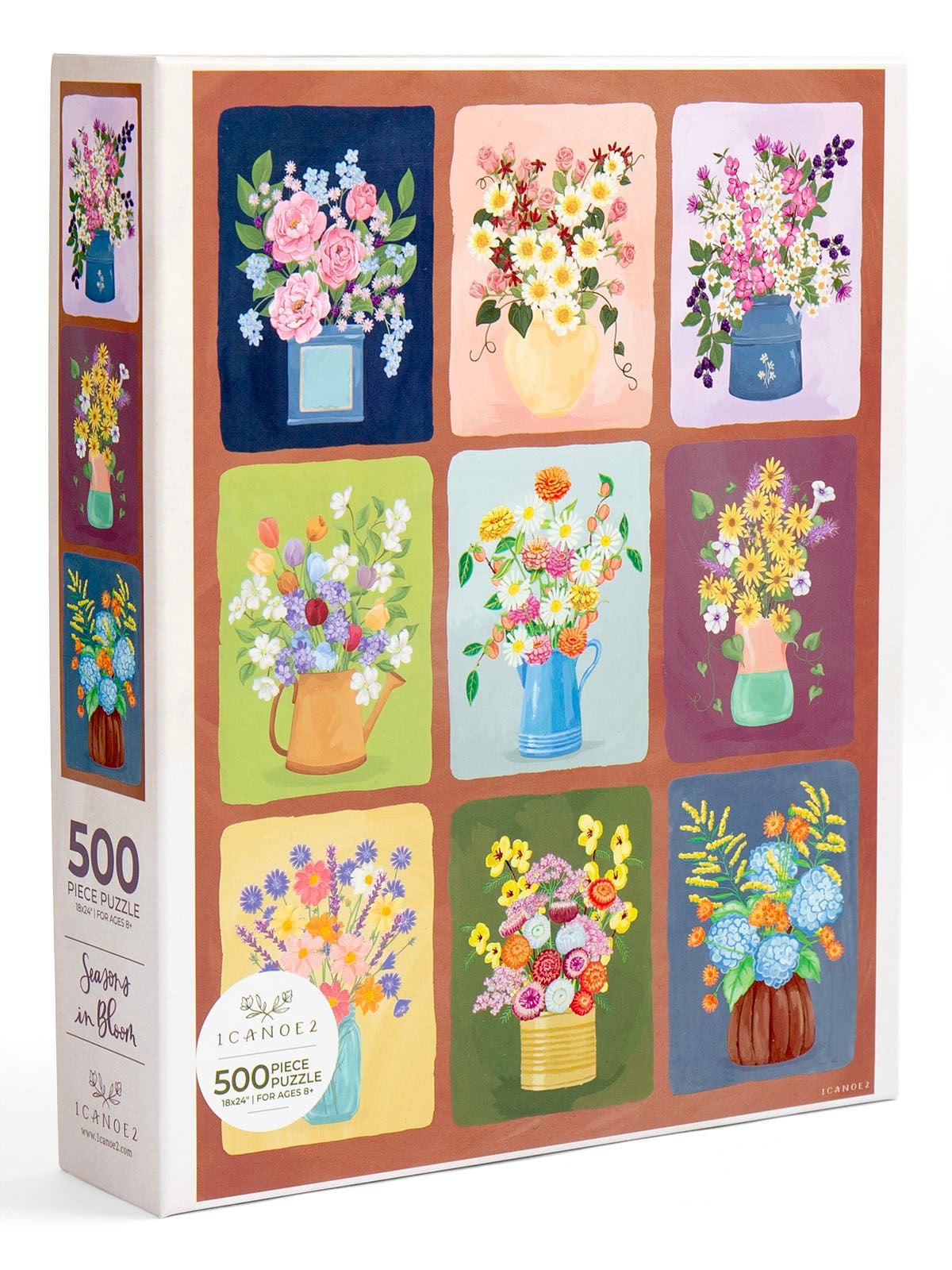 Seasons in Bloom - 500 Piece Floral Bouquets Jigsaw Puzzle - 1canoe2
