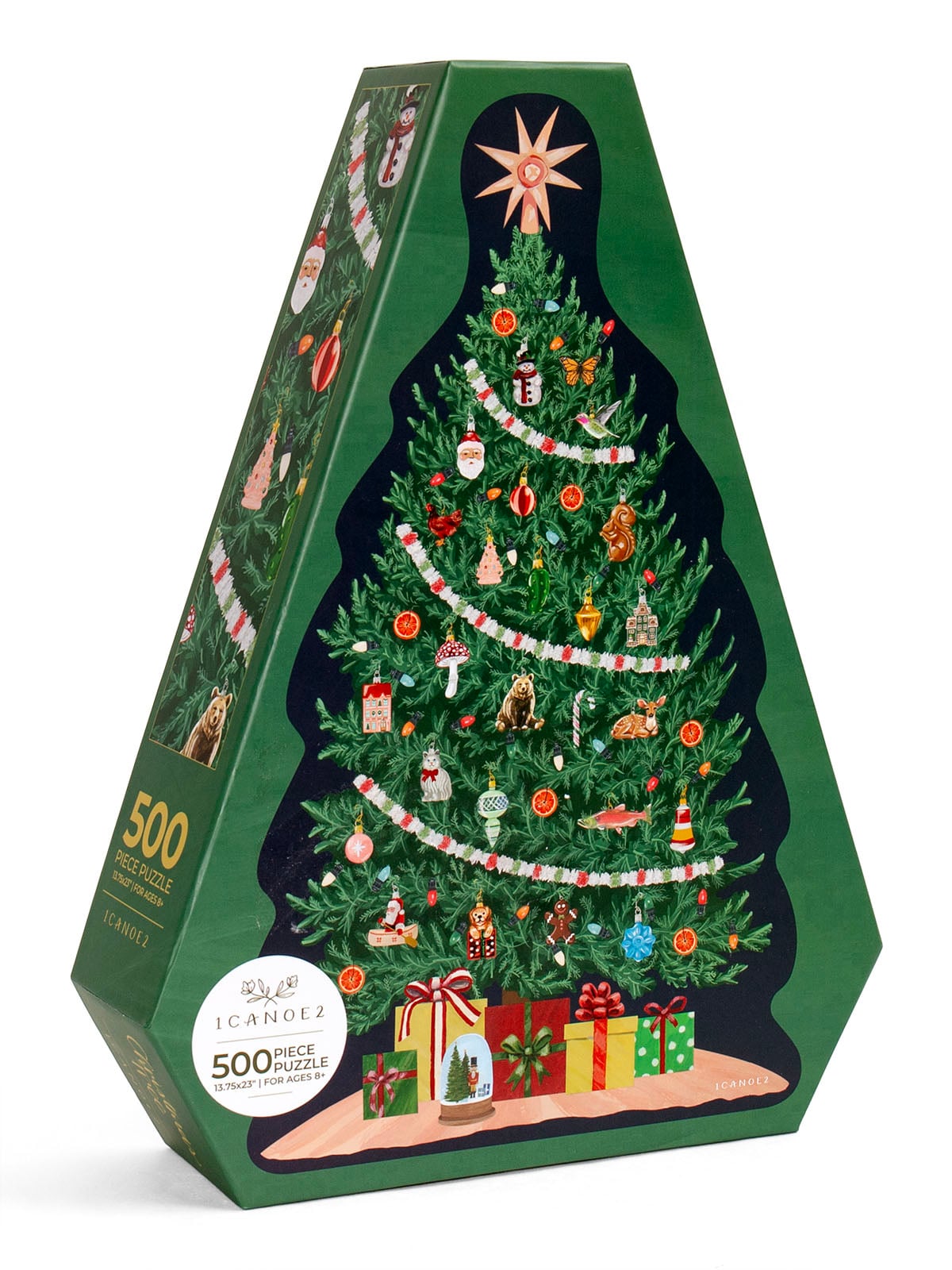 Christmas Tree - 500 Piece Shaped Jigsaw Puzzle - 1canoe2