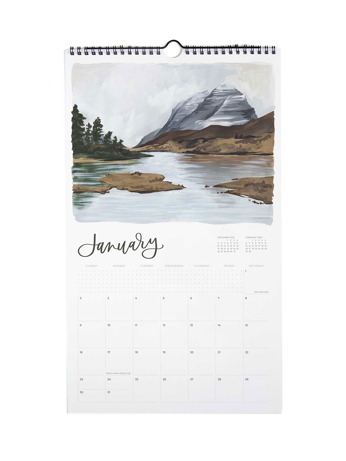 2022 Land & Sky Wall Calendar - 1Canoe2